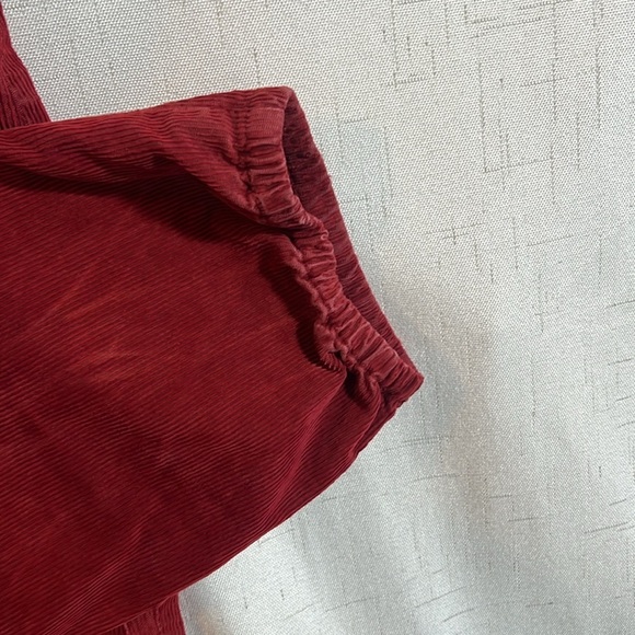 Free People Red Corduroy Jumpsuit - Picture 11 of 12